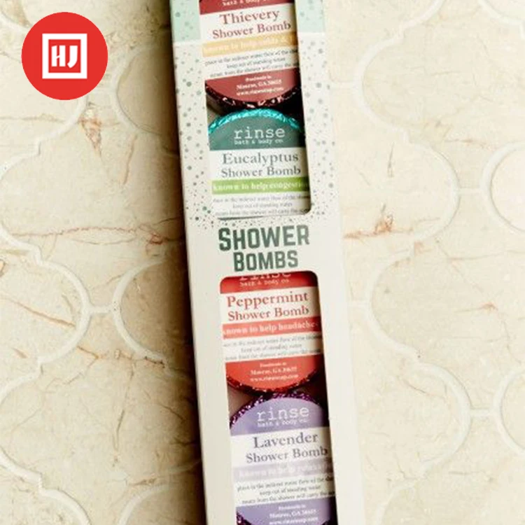 High quality Shower Bombs gift set with private label travel shower tablet Msds 100% Natural Ingredients