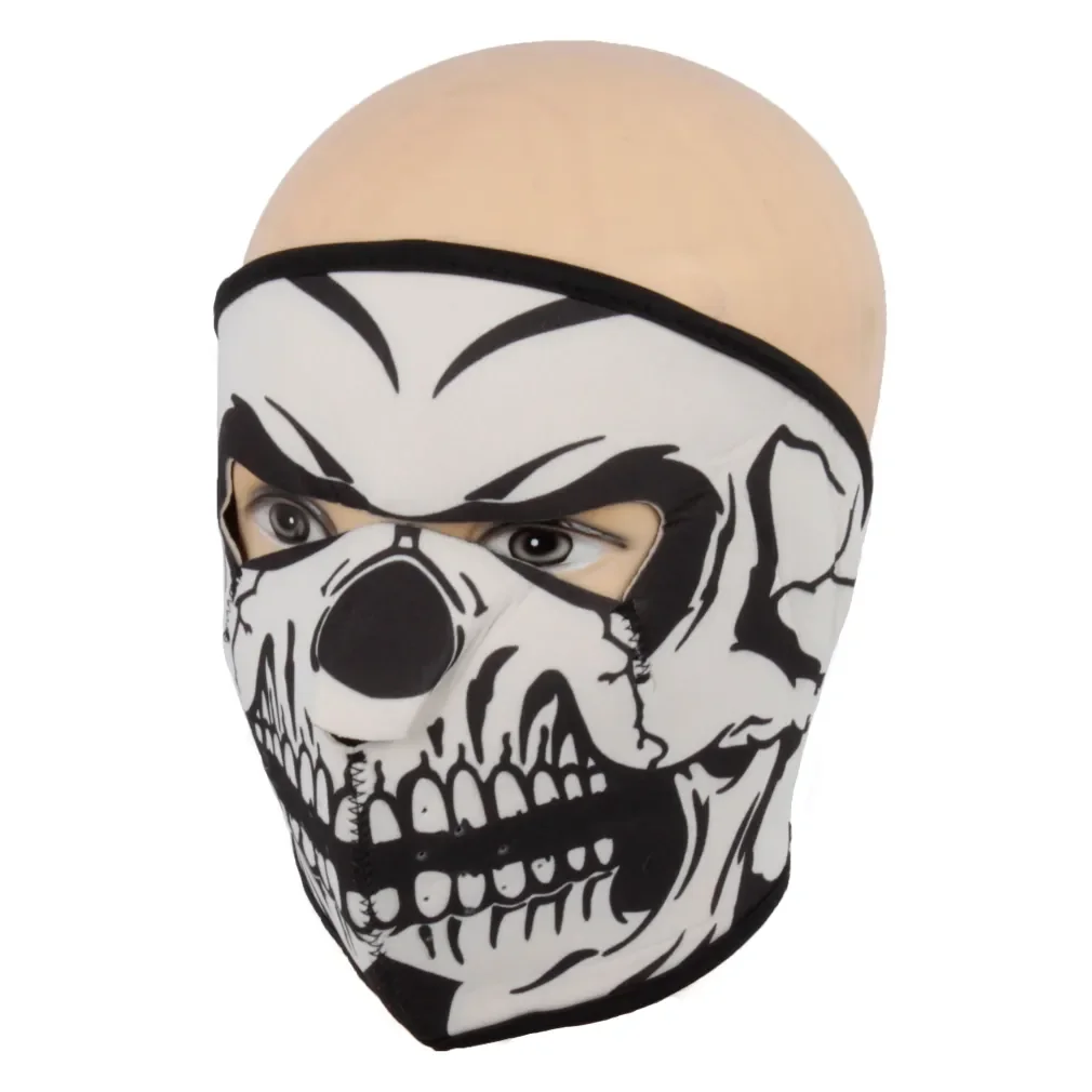 Custom Printing Neoprene Motorcycle Face Mask Neoprene Full Face Reversible Motorcycle Bicycle Mask Face Cover for Party
