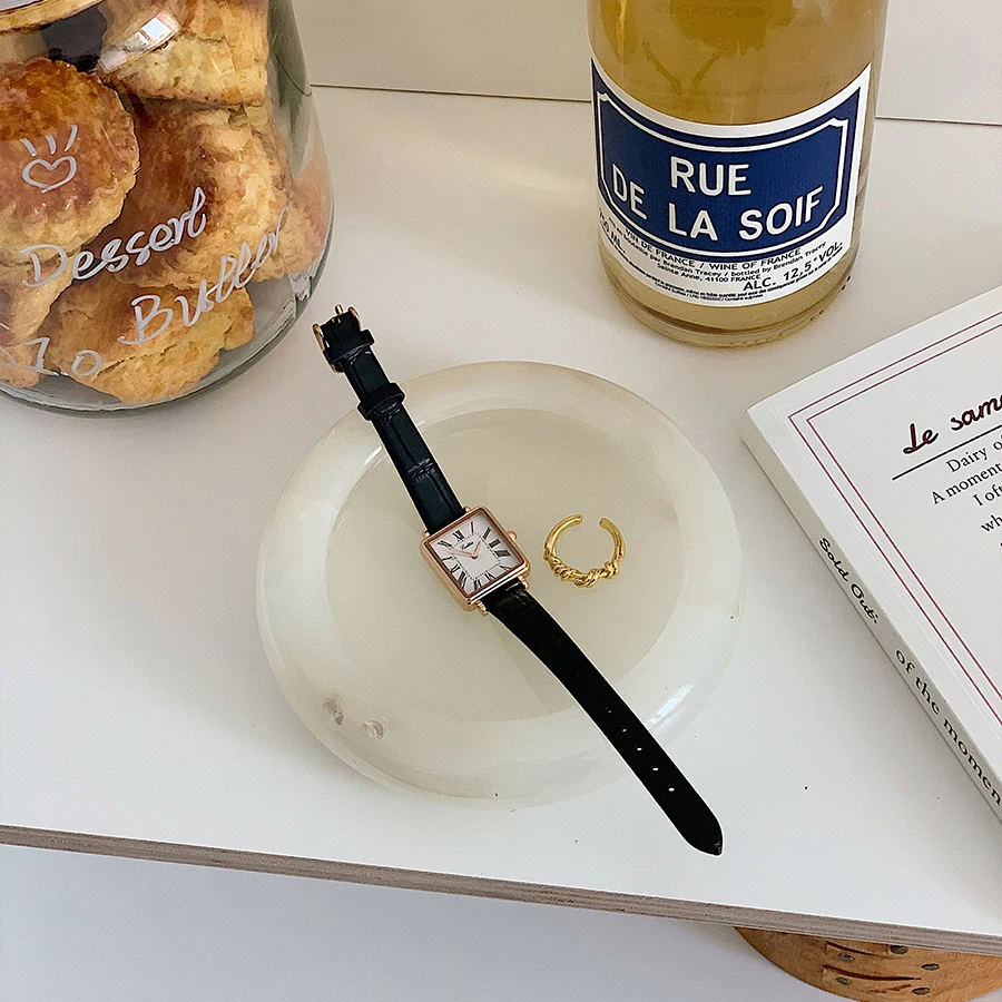 Custom Household Decoration Table Top Bathroom Storage Marble Jewelry Trays Handmade Striped Centrepiece in White Carrara Marble