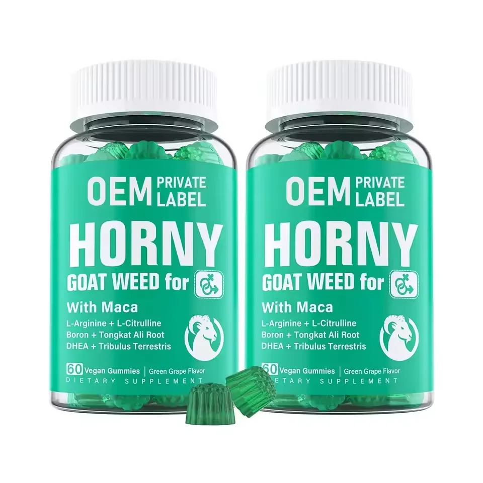 Horny Goat Weed Gummies for Men & Women Natural Supplement Energy Boost Horny Goat Weed Gummies