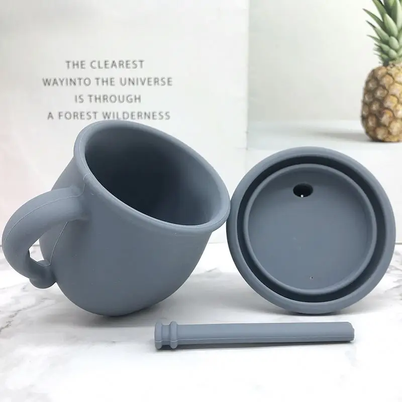 Kid Special Design Silicone Baby Cups with Lids Baby Trainer Cup Toddler for Kids
