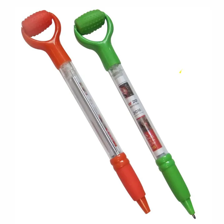 Plastic Custom Logo Magic Cube Ball Pen with Lanyard