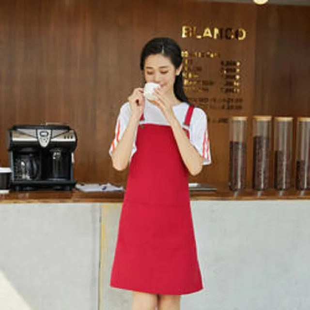 Factory export trade assurance multi-colors custom logo high quality  kitchen aprons  long bib apron