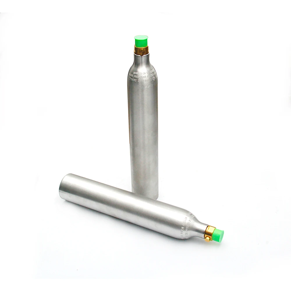 EN ISO 7866 TPED 0.6L aluminium alloy gas cylinder refilling food grade co2 cylinder for soda maker with valve