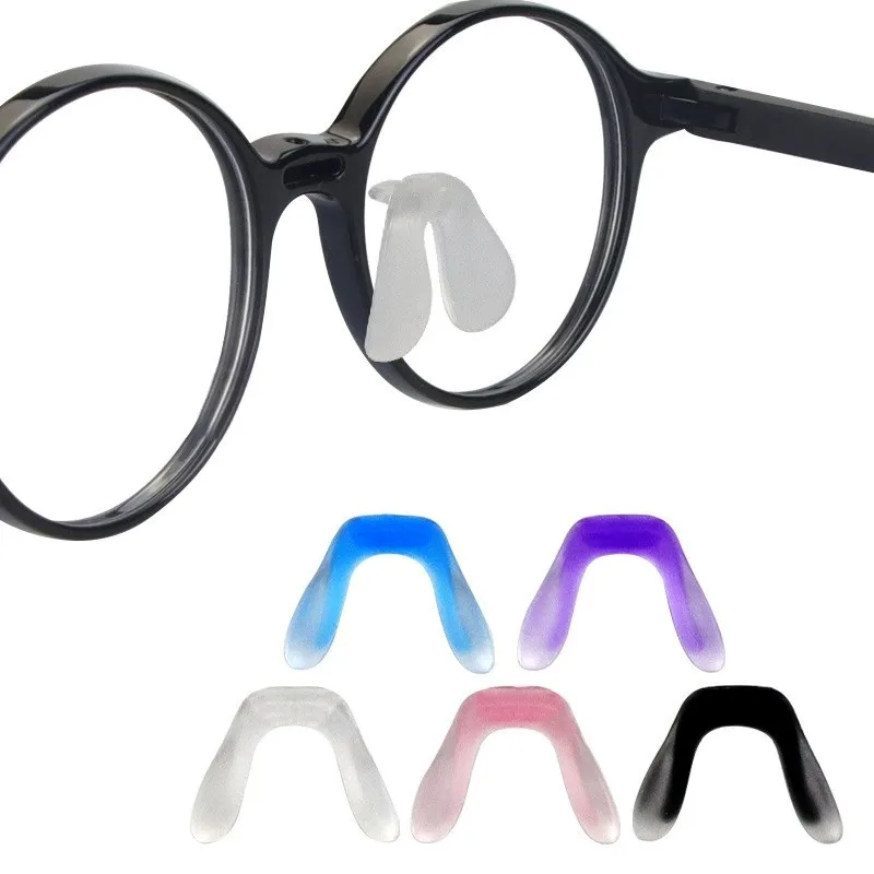 Silicone Children Adults U shape Glasses Nose Pieces Guards For Replacement Repair Kits Parts