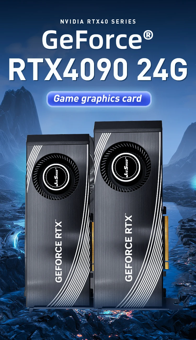 JIESHUO Turbo rtx 4090 24gb gpu laptop PC gtx rx4090 ti 24g ASUS tuf msi vulcan 24 gb gtx graphics cards nvidia geforce rtx 4090