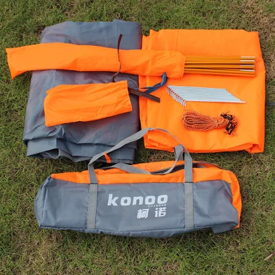 OEM 1-2 person 200*140cm Aluminum poles Double layer Waterproof Extended Type Outdoor camping Tent