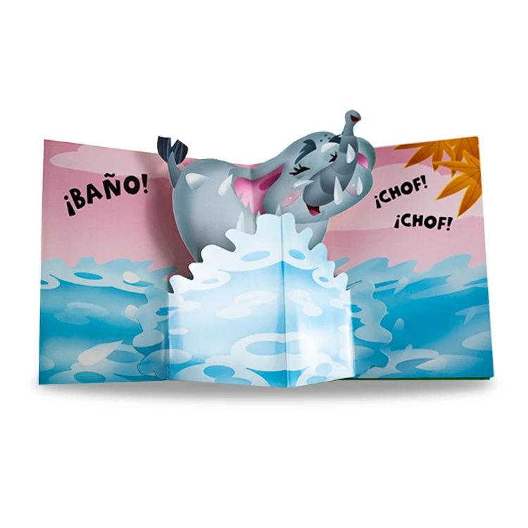 CMYK Custom pop up Board Books Custom Children 3D Hardcover Book Printing