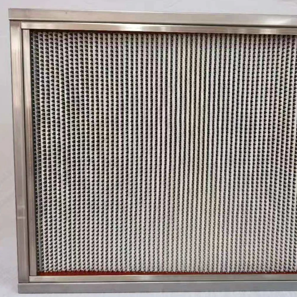 Aluminum Foil Separator High Efficiency Hepa Air Filter