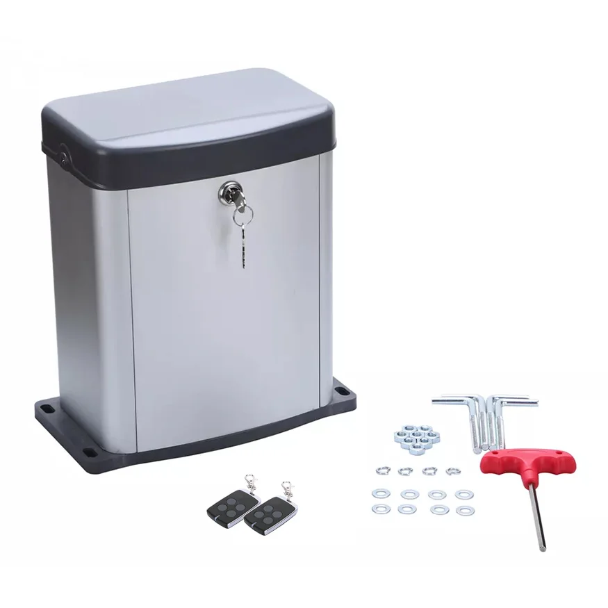 300kg Loading Weight DC24V motor built-in control board and backup battery Solar system compatible Sliding gate operator