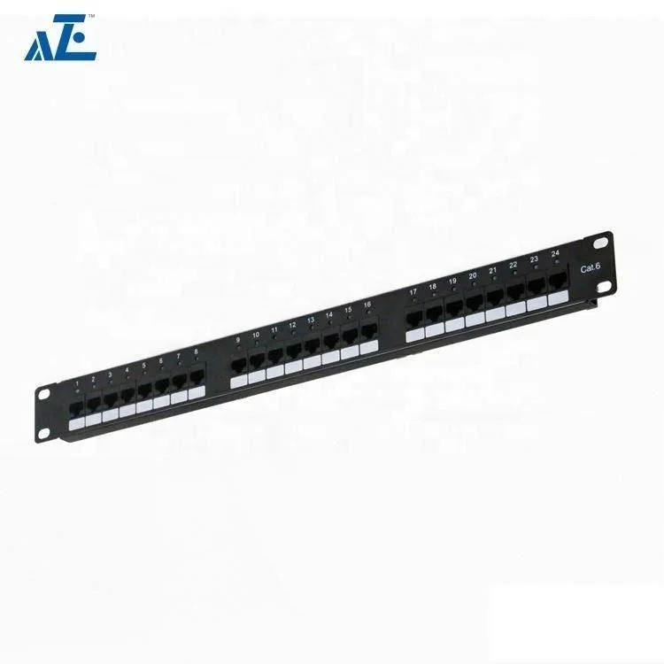 China Manufacture Gigabit Smart Cat6 Data Patch Panel 24port Led Panel Patch