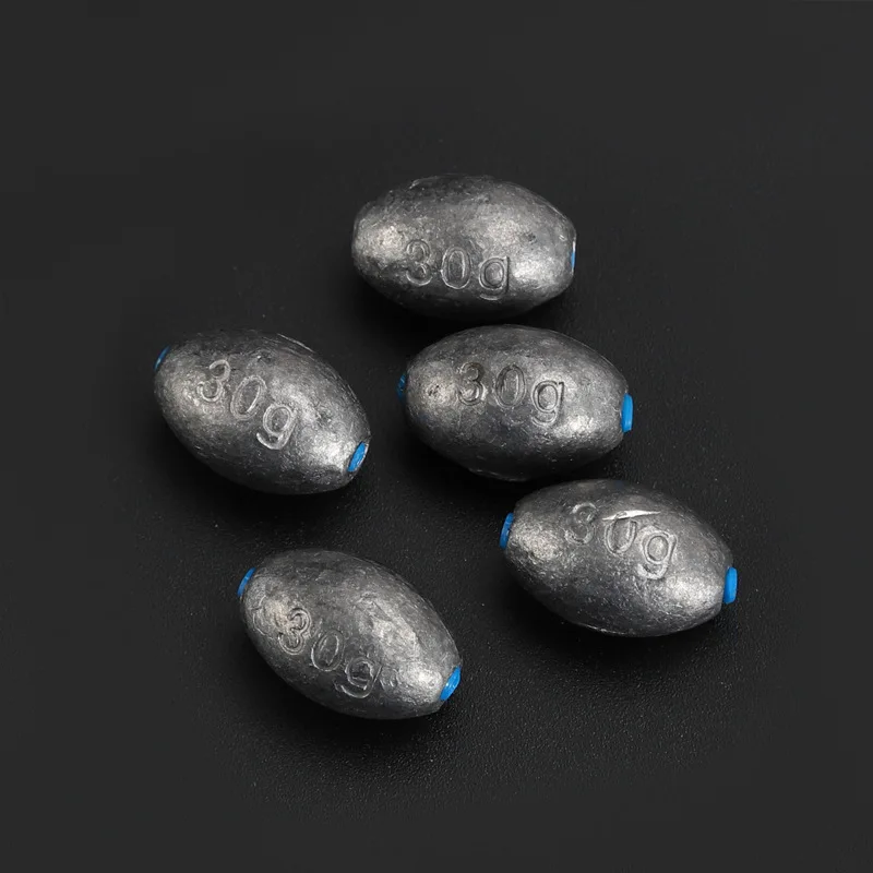 drop bass tackle freshwater saltwater casting fishing sinkers weight fishing egg sinker lead soft plastic core
