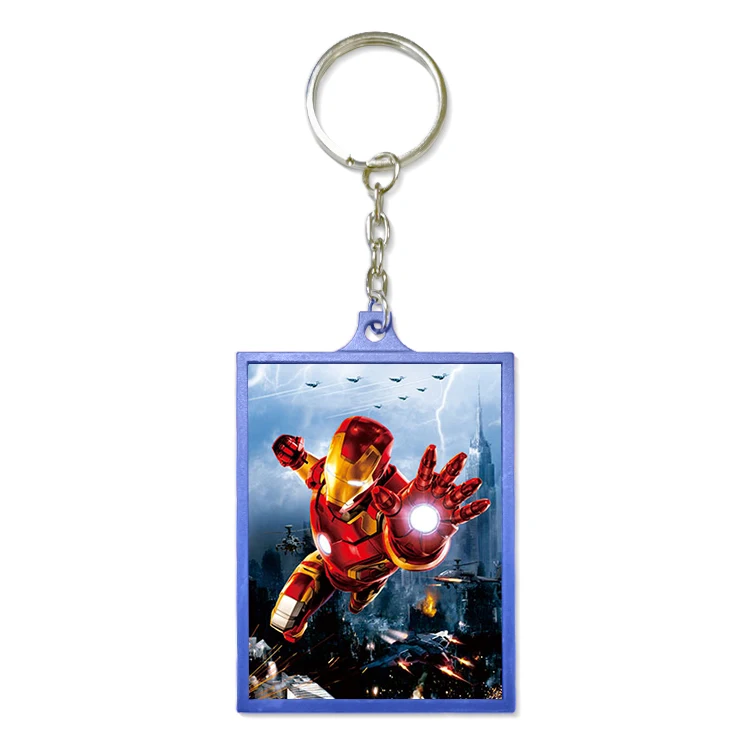 Hot Sale 2x3 inches 3d Anime Plastic Keychain Custom 3D Lenticular Keychain For Promotional Gift