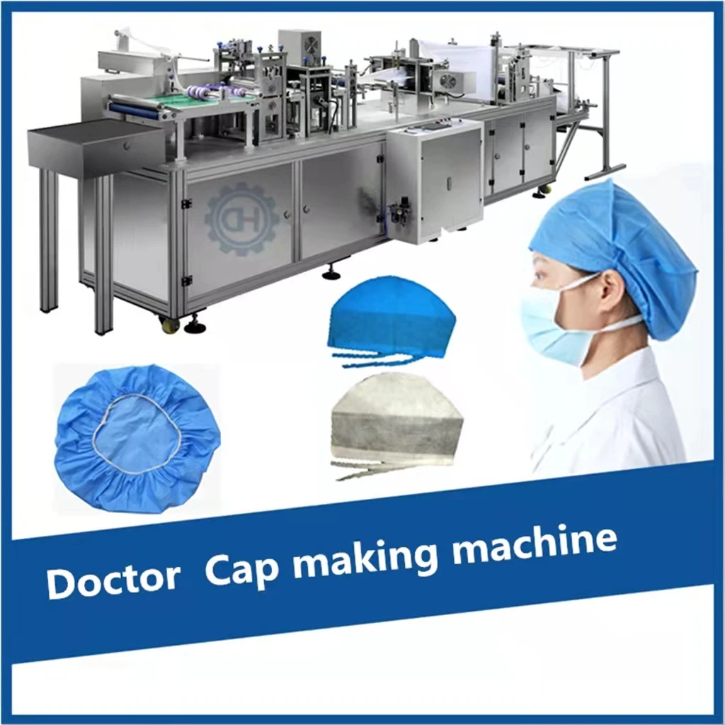 Non woven fabric disposable doctor medical surgeon cap making machine