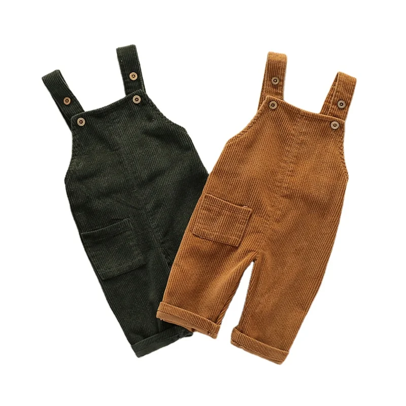 Эксклюзивные детские вельветовые комбинезоны Ivy41170A милые на весну и осень брюки подтяжках
