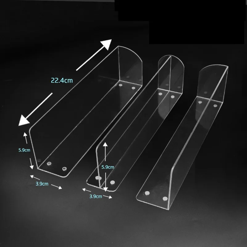Supermarket Acrylic Display Divider Organizer Transparent Plastic Merchandise Shelf Baffle Polish Decorative Display Stand Use