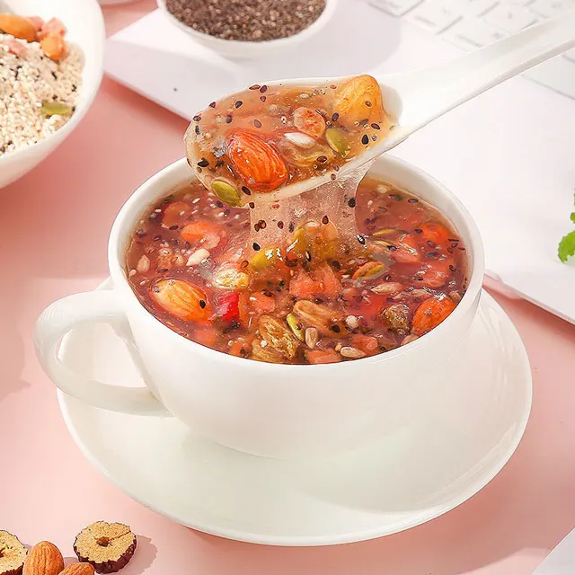 High quality health food factory wholesale customized nutritional breakfast Qiya seed nut lotus root powder