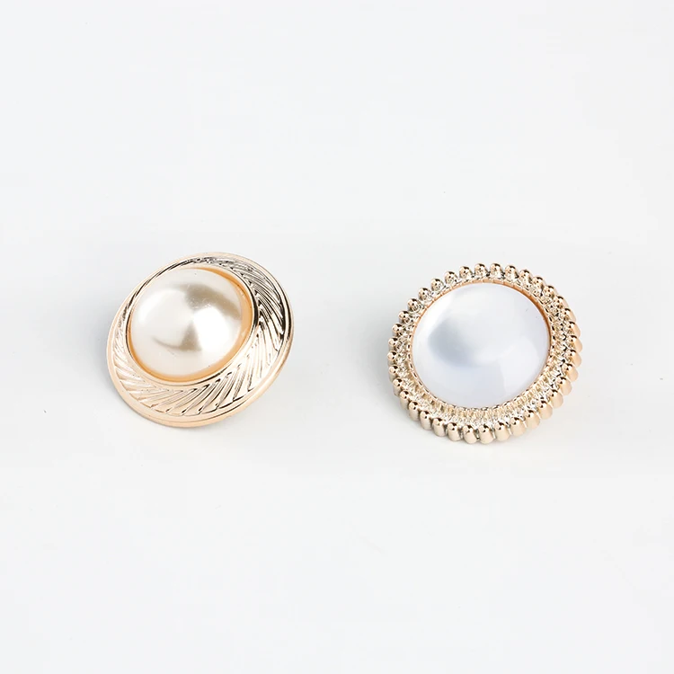New Style painting pearl plastic round button,pearl women cloth button