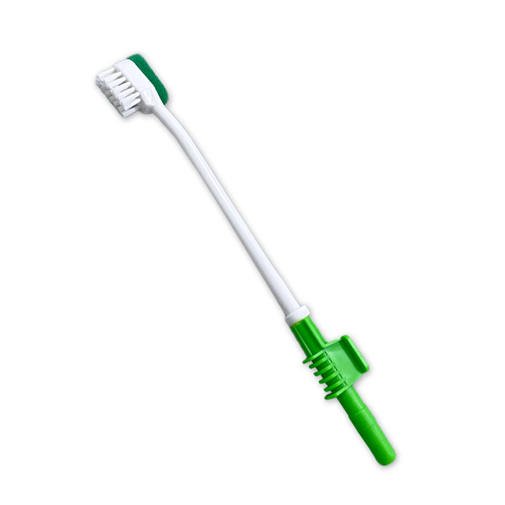 Disposable Medical Oral Care Set Cheap Cotton and Polyester Material Suction Toothbrush and Swab Sponge Toothbrush