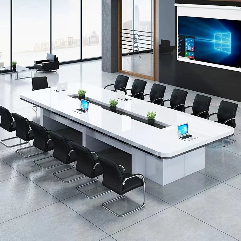 Conference Room Modern Minimalist Conference Table OEM Vintage Rectangular Conference Table