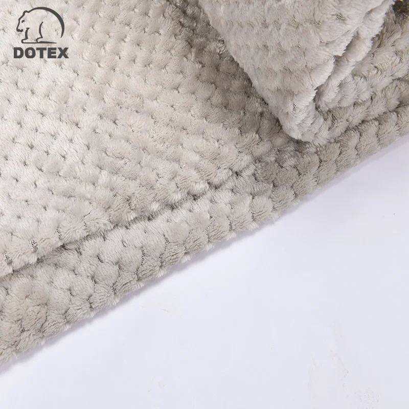 OEKO Certificated High Quality Luxury Faux Fur Reversible Super Soft PV Plush  Blanket