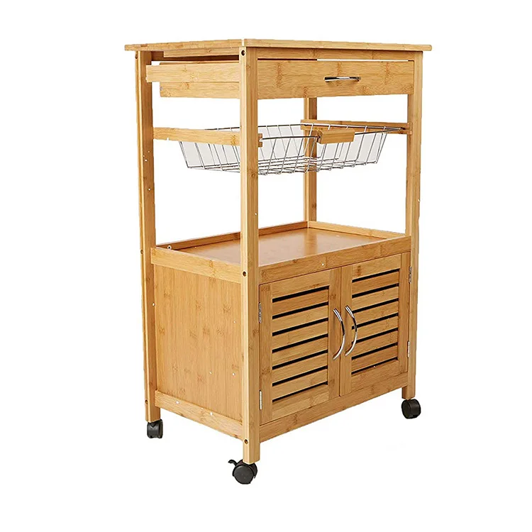 Sturdy With Wheels Mobile Kitchen Trolley