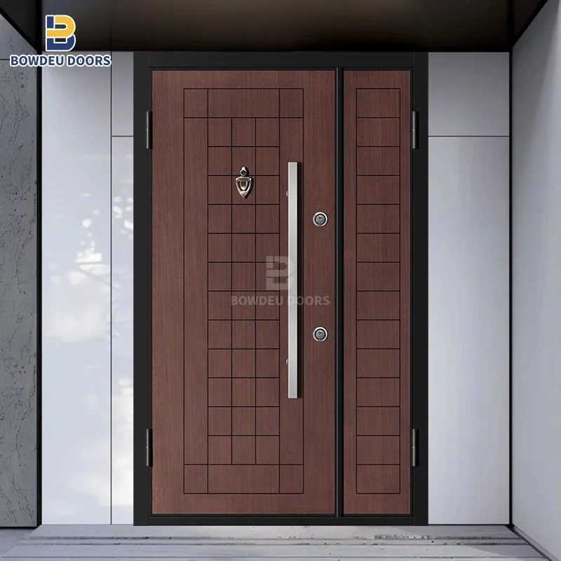 2024 New style villa armoured door Turkey aluminum steel bullet proof Entrance security doors