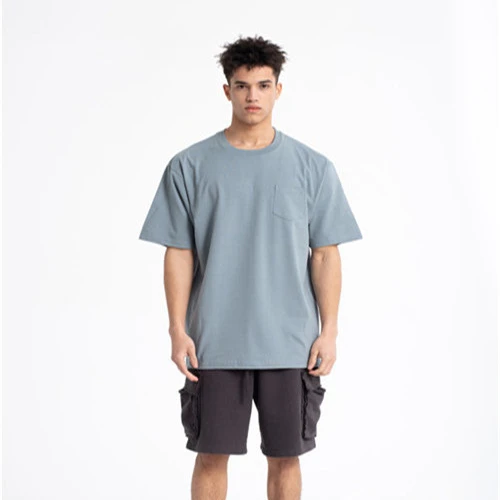 Short sleeve Japanese solid color T-shirt for men