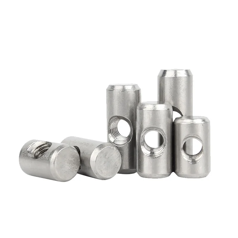 M4 M5 M8 M10 Stainless Steel Fasteners Cross Hole Barrel Bolts Hammer Nut For Furniture