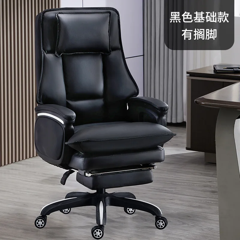 luxury comfortable light speaker neck support computer chair white big boss leather executive ergonomic office chair for sale
