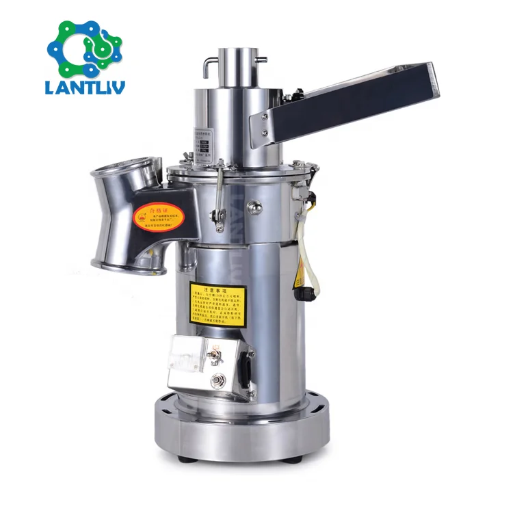 Commercial Electric Foods Herb Milling Grinder Small Fine Powder Grinding Machine Portable Hammer Mill for Spices and Grains