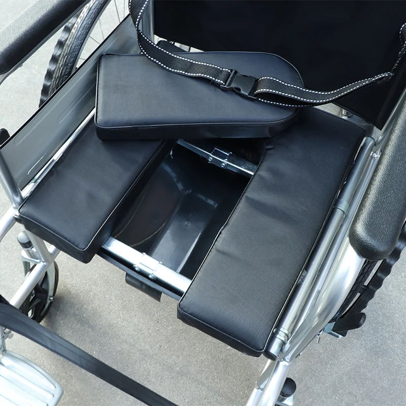 Factory Direct Sale Aluminum Alloy Lightweight Portable Folding Manual Wheelchair for Disability