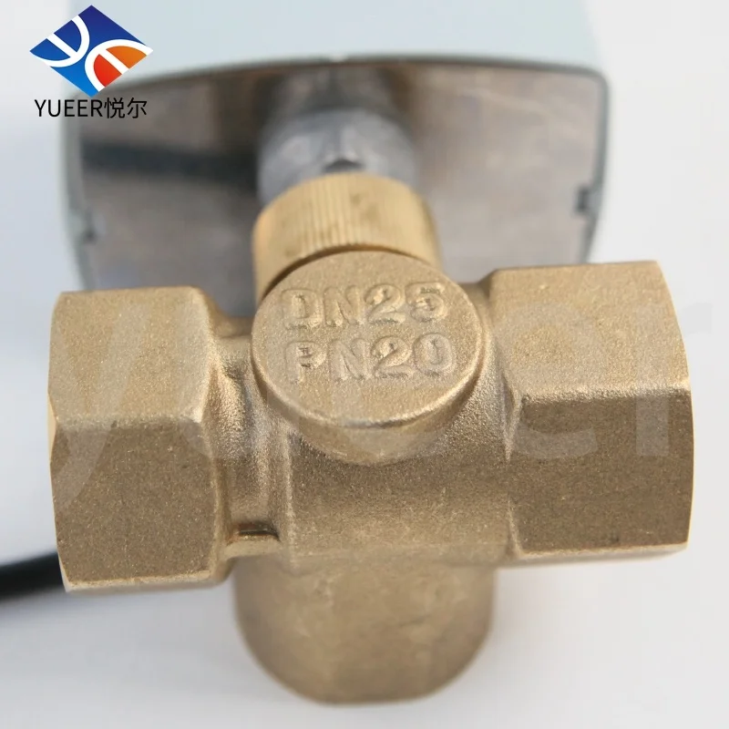 3 way mini 2 inch automatic electronic copper stainless tuya smart meter with ball valve with actuator