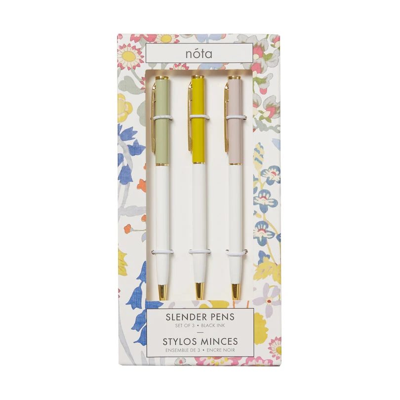 3 pack box custom logo beautiful blush gift pens cute kawaii metal ballpoint pen set with gift box