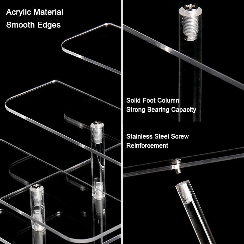 Wholesale Acrylic Sunglasses Stand Eyeglasses Showing Rack Box 5 Layer Glasses Display Rack Showcase
