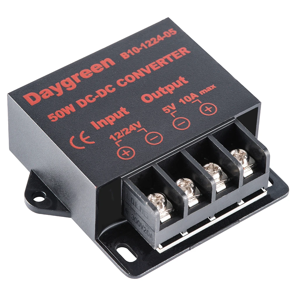12V to 5V 10A 50W DC DC Converter 24V to 5V 10A Voltage Regulator Car Step Down Reducer For LED Light