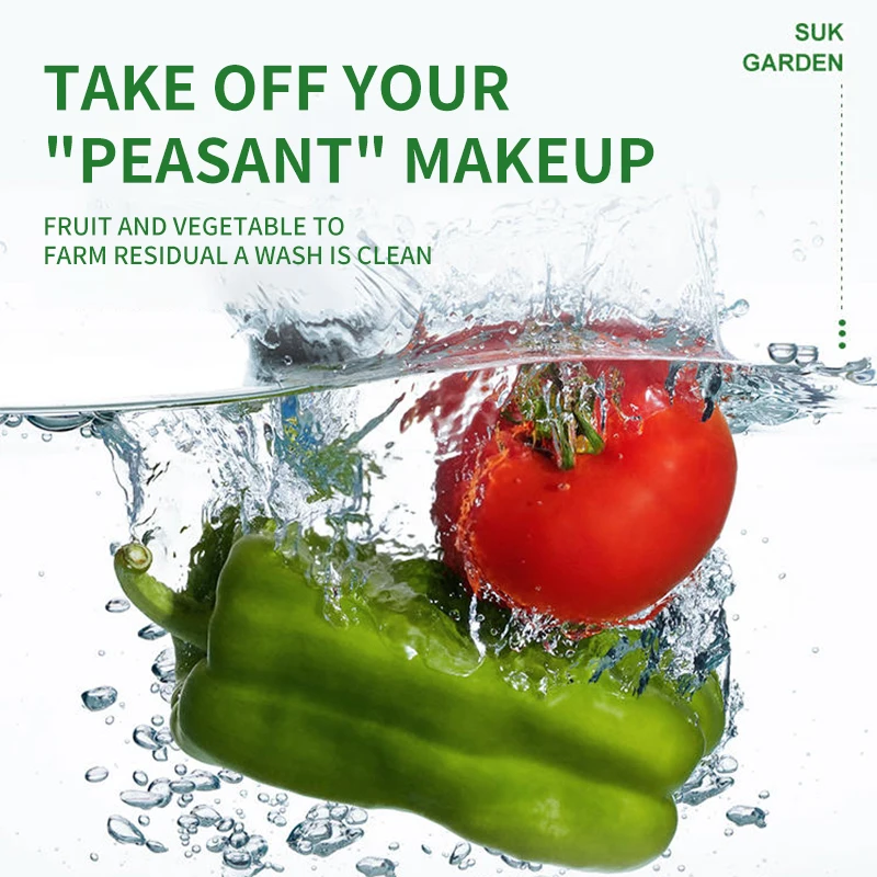 Sukgarden 800ml 3 in 1Multipurpose Liquid Soap Fruit And Vefetable Tableware Kitchen Cleaner High Concentrate Dishwashing Liquid