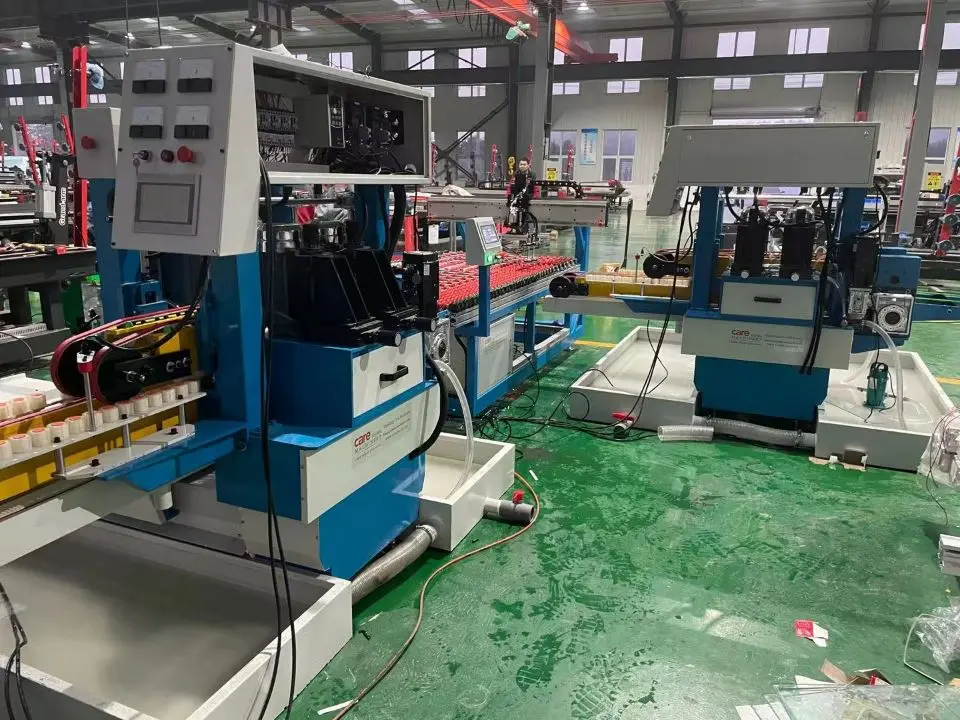 glass grinder machine 12 kw CNC Glass Polishing Machine Glass Edge Processing Machinery