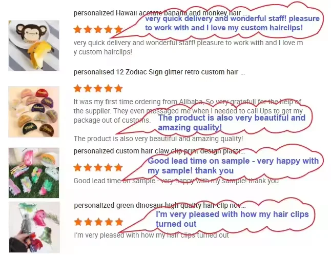 Wholesale Spliced Colors High Quality Cute Fish Acetate Hair Claw