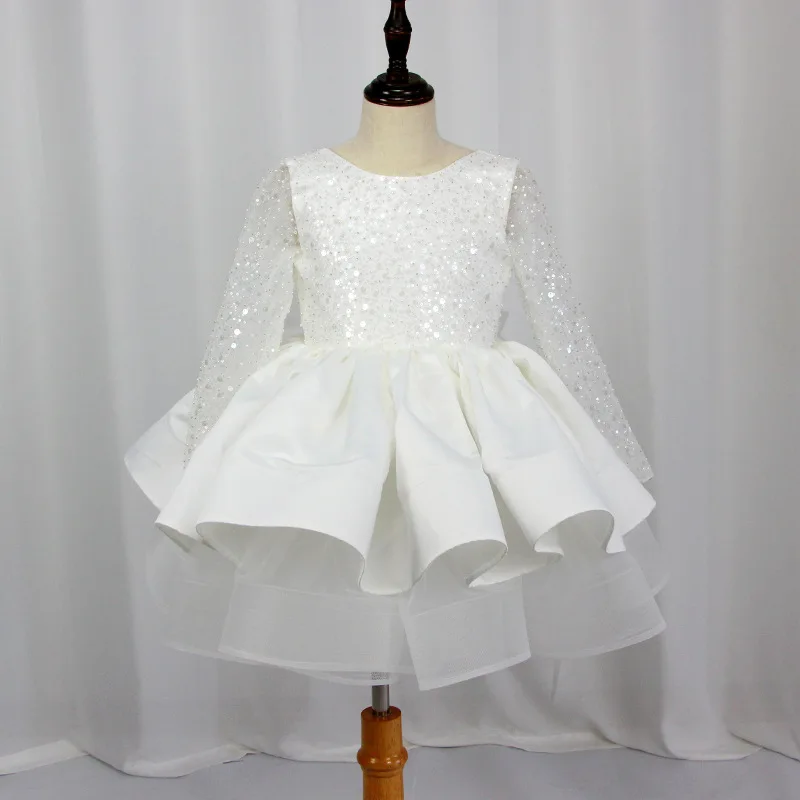 High-class white tulle short skirt lace halter sexy little girls party party dress designs