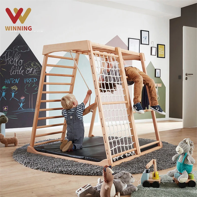 Multifunctional New Outdoor Climbing Frame Structure Games Wooden Climbing Frame Playground Indoor Equipment For Kids