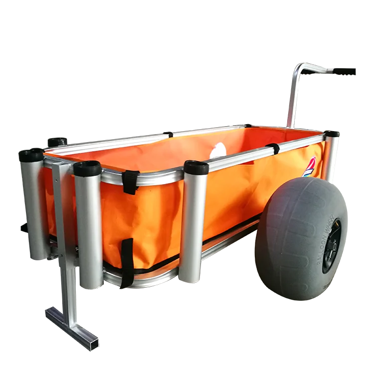 High quality different types of large inner frame aluminum fishing cart