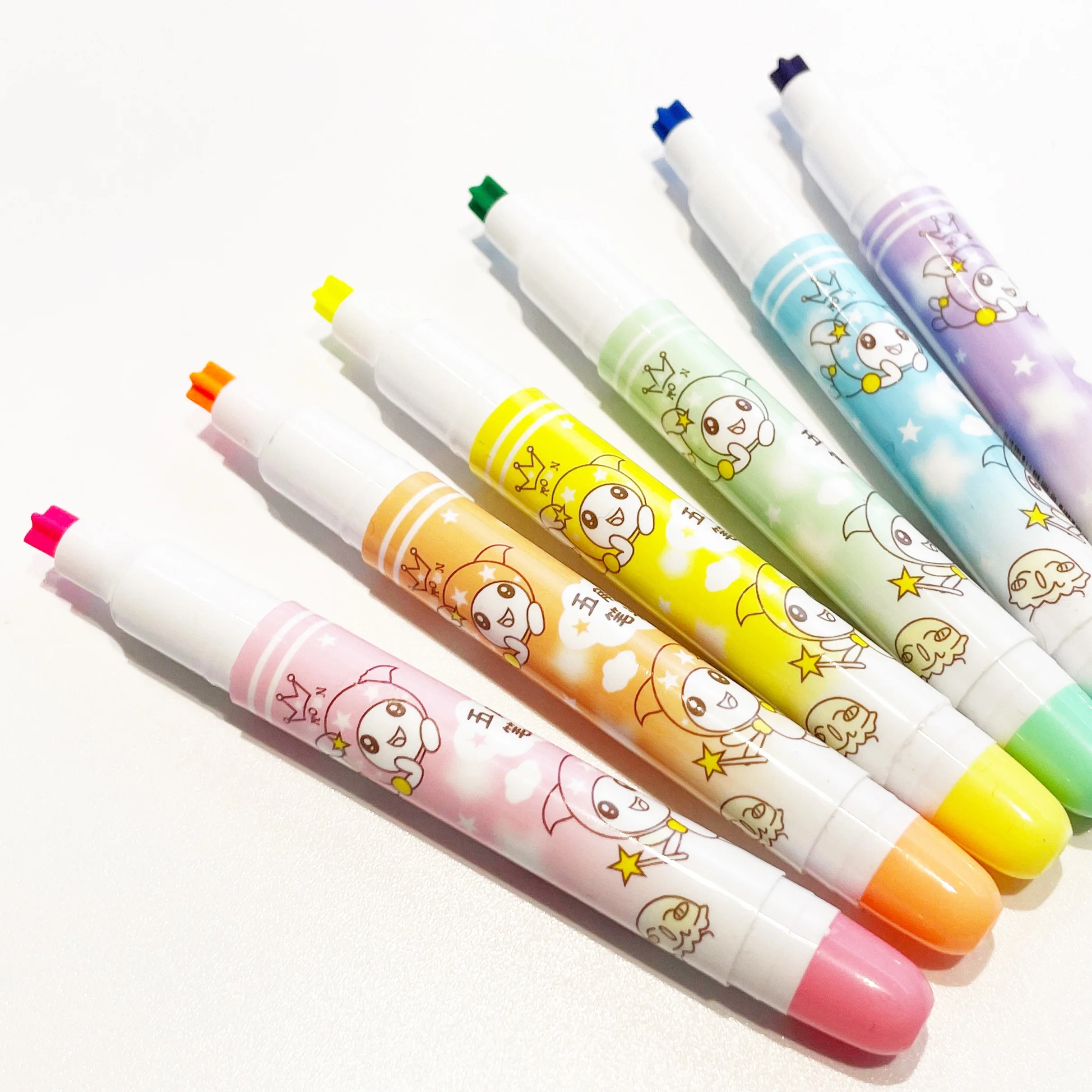 manufacture for star shapes tip highlighter marker pen for school art painting