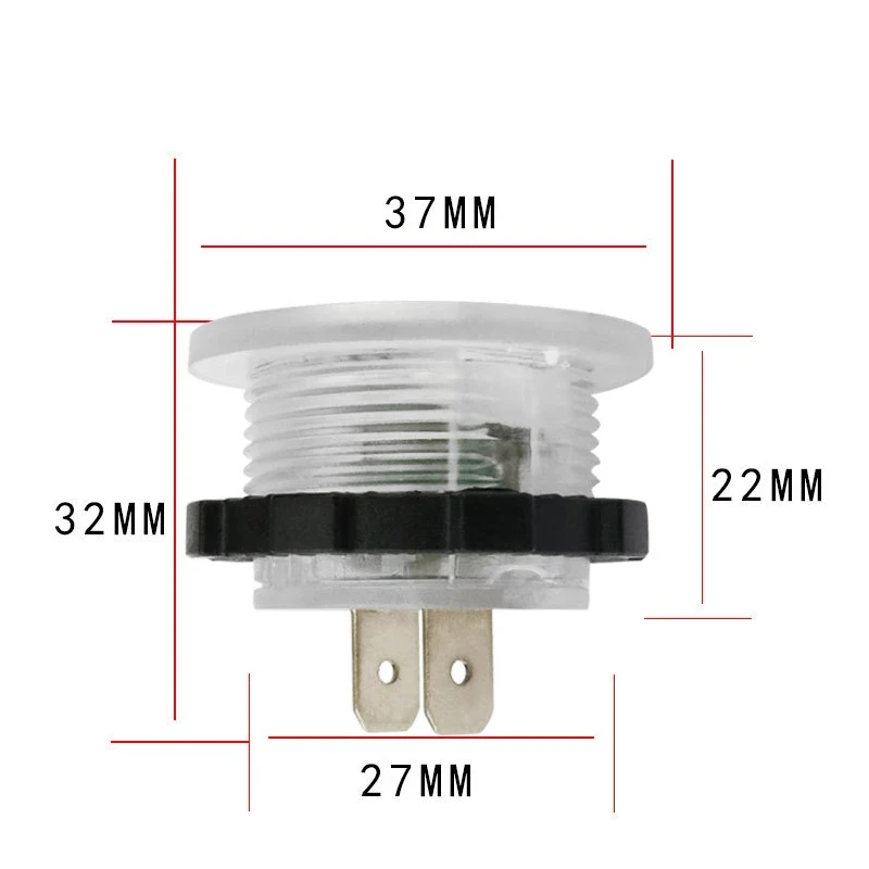Digital Panel Voltmeter Led Display Electric Voltage Meter Volt Tester For Car Motorcycle Boat ATV Truck DC 12V-24V