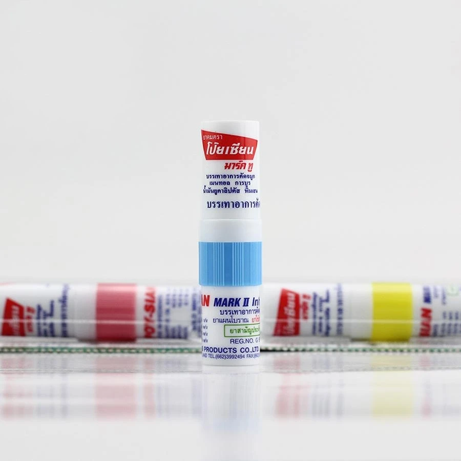 Best Seller Nasal Inhaler Sticks Essential Oil Aromatic Thai Mint Nasal Inhaler 6 Pcs/Sheet