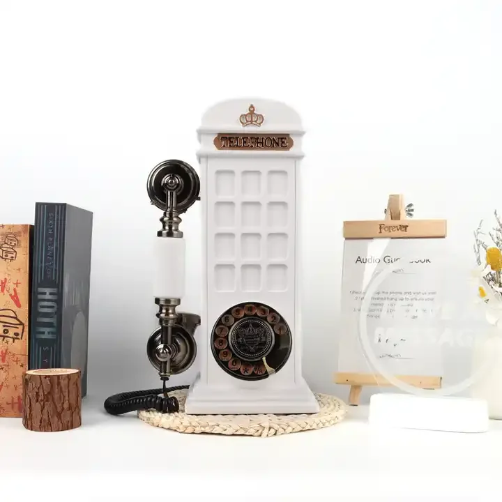 Antique Telephone Photo Booth Vintage Wedding Recorder Audio Guest book Red Pink Telephone Booth Decoration for Indoor Outdoor