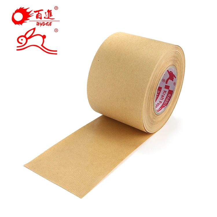 Oem Custom your logo Eco- Friendly Writable Kraft Paper Gummed Tape