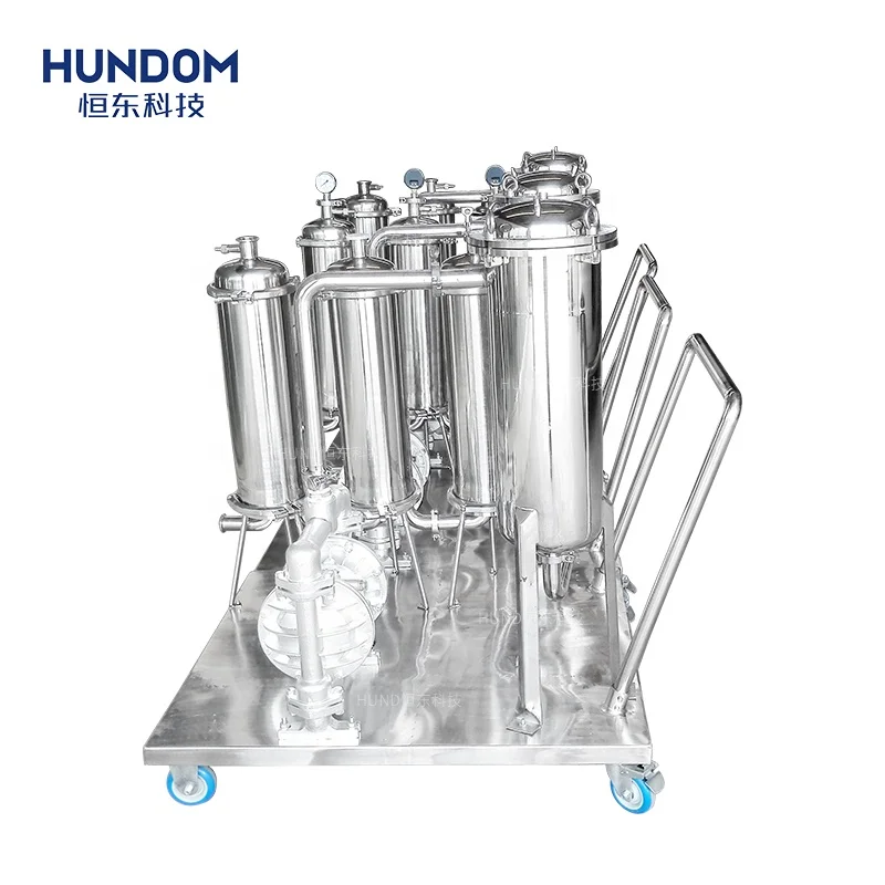 
Stainless steel microporous membrane filter with cart 