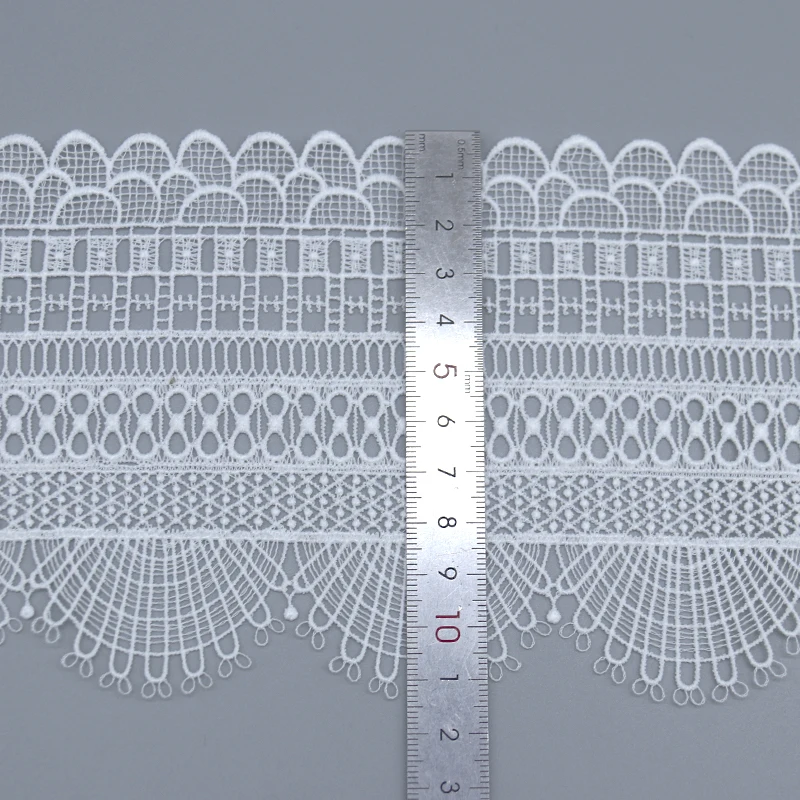 New design 100% polyester lace accessories luxury elegance Water soluble lace for garment shoes