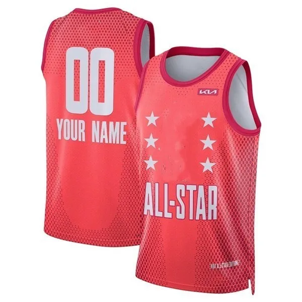 Wholesale New 2022 Hot Pressed #21joel Embiid #30 Stephen Curry #6 James All_star Jersey
